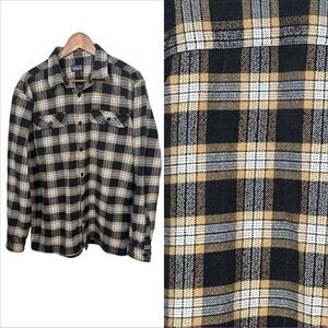 Patagonia Mens Heavy Cotton Flannel‎ Shirt L Plaid Outdoor 90s Lumberjack Grunge